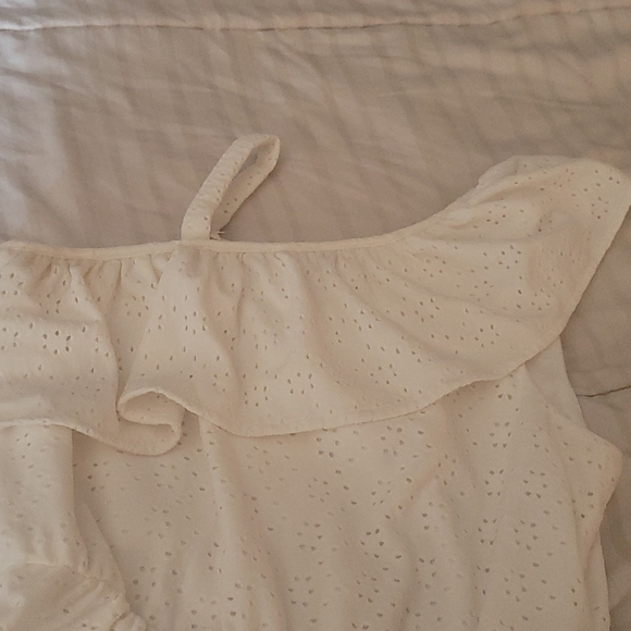 Big Girls Sleeveless One Shoulder Sleeve A-Line Dress - Picture 2 of 4